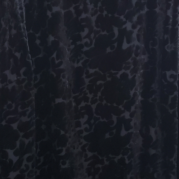 Talbots RSVP Floral Velvet Burnout Blouse Top Black Size 3X Witchy Whimsigoth - Picture 11 of 11